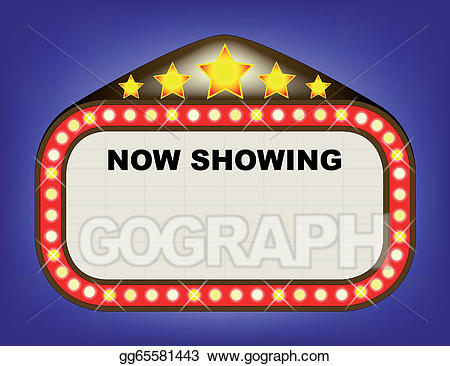 marquee clipart old fashioned movie