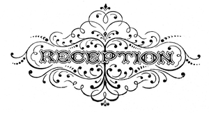 marriage clipart reception