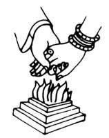 Marriage clipart thali. Hindu ceremony clip art