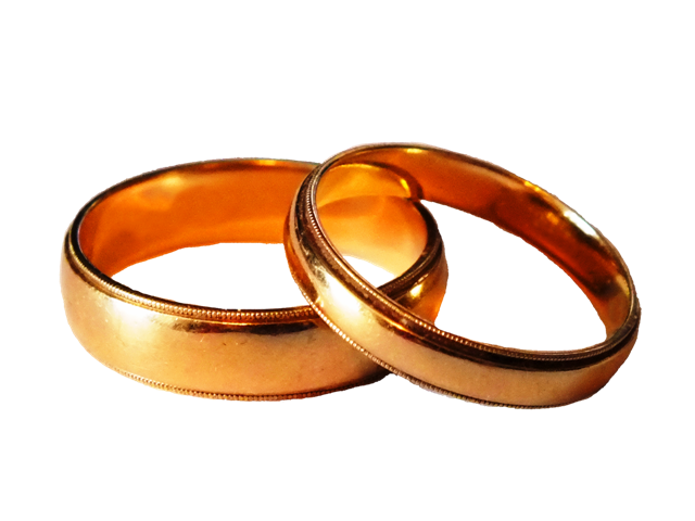 marriage clipart two ring