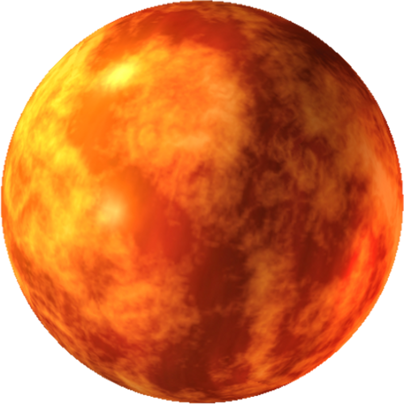 planets clipart orange planet