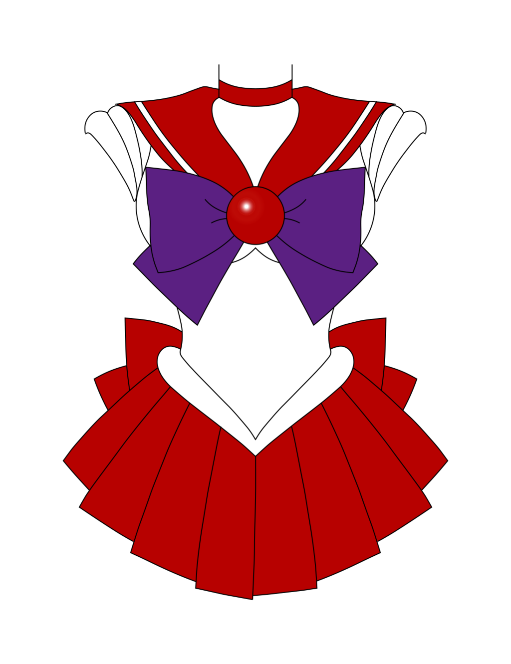Mgu sailor fuku st. Mars clipart vector