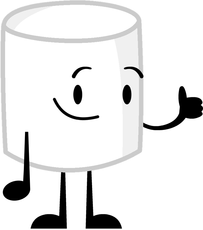Image new pose png. Marshmallow clipart black and white