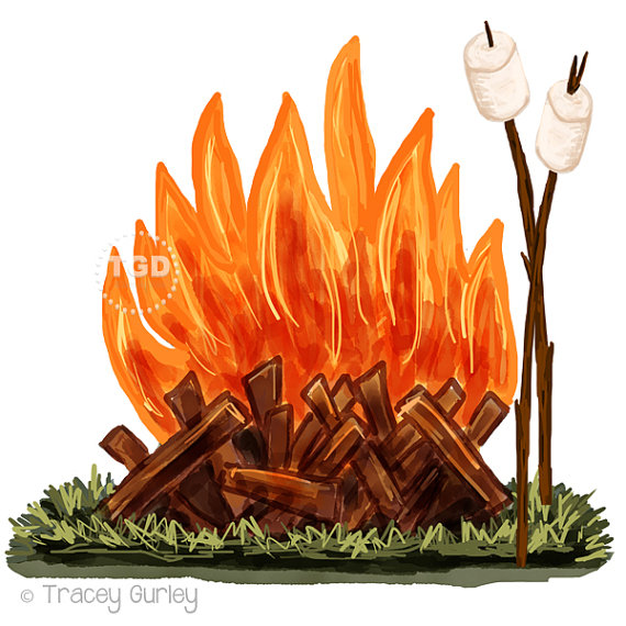 Marshmallow clipart campfire. And clip art original