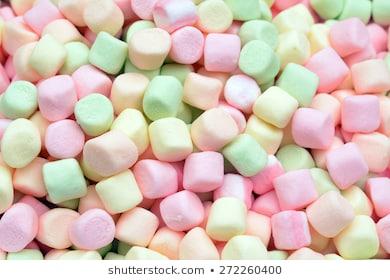 marshmallow clipart coloured