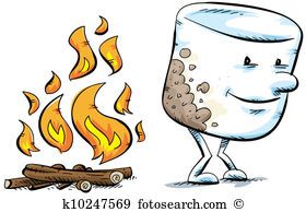 Image result for roasting. Marshmallow clipart large
