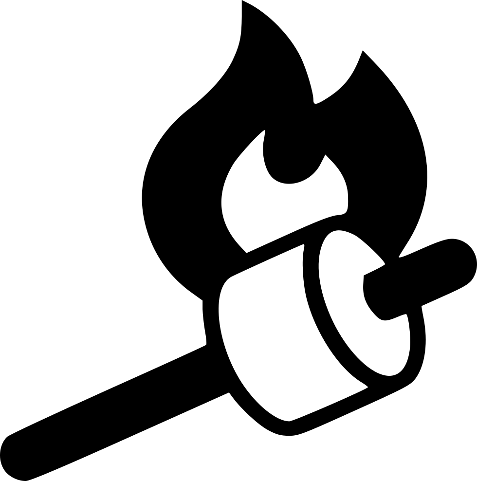 Roasting marshmallows png icon. Marshmallow clipart svg