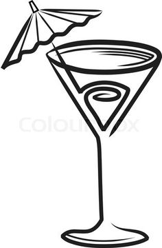 martini clipart drawing