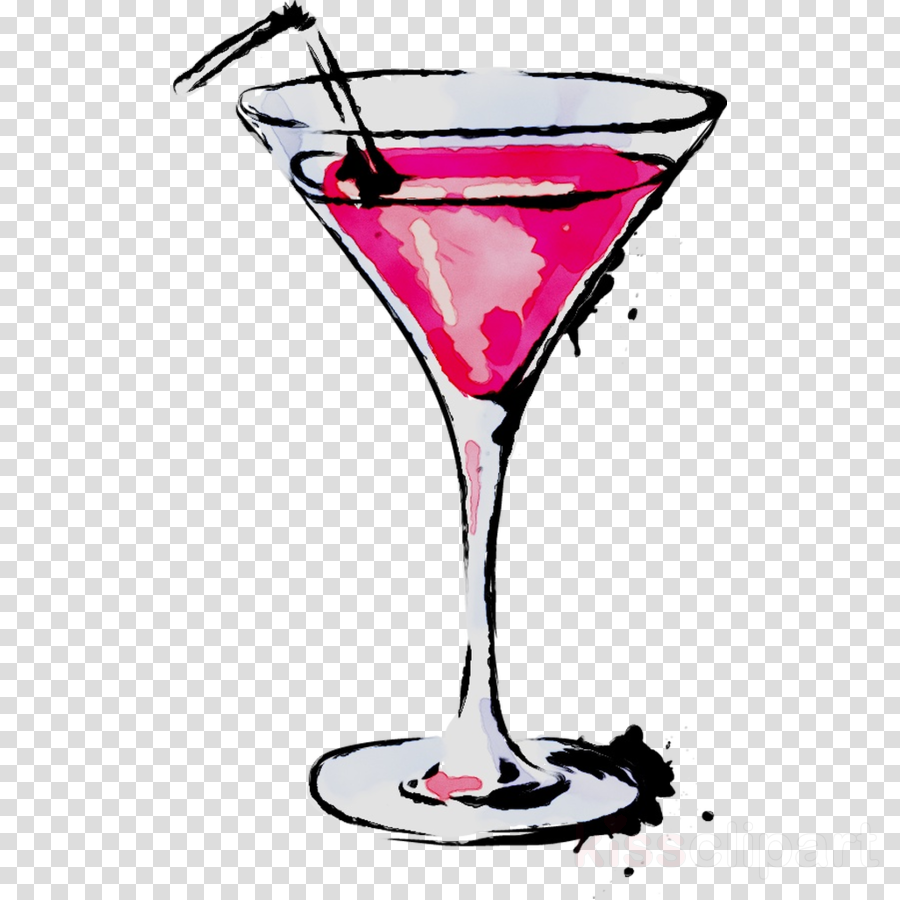 Rose cartoon cocktail transparent. Martini clipart ladies day