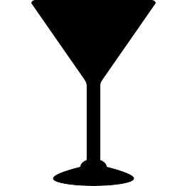 martini clipart silhouette