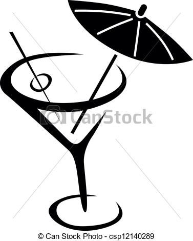 martini clipart umbrella