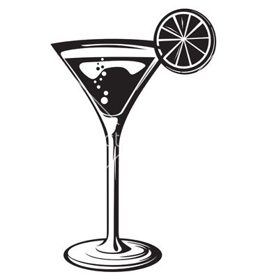 martini clipart vector