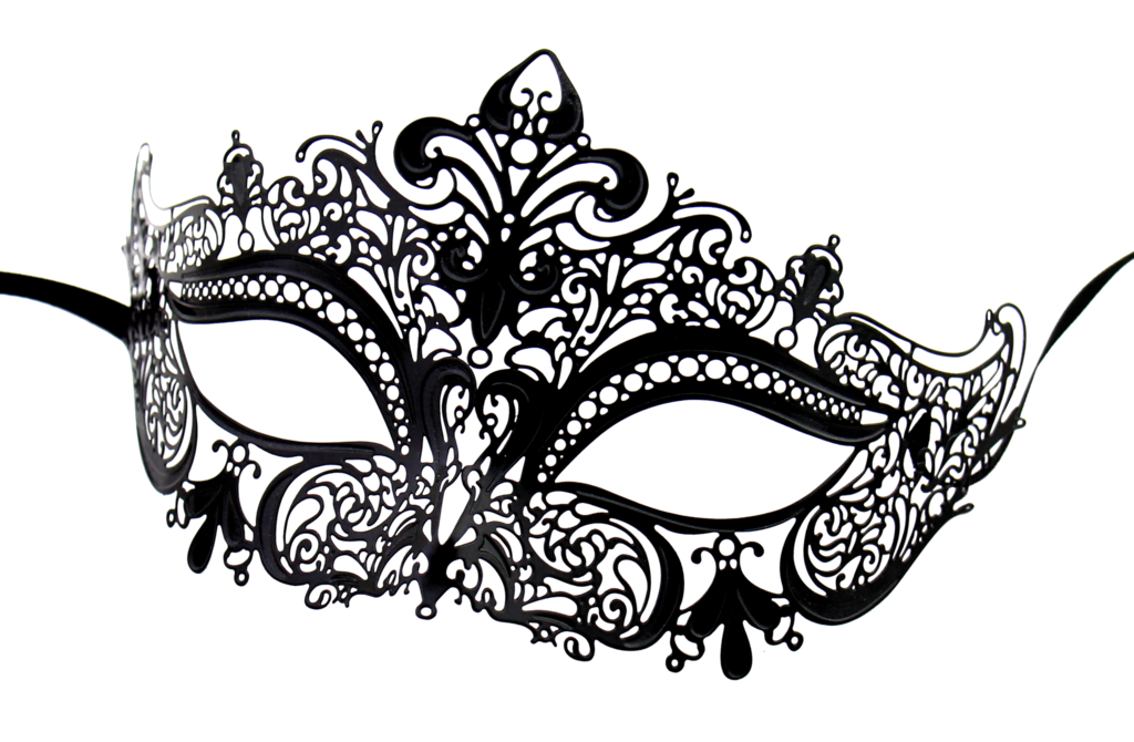 mask clipart black and white