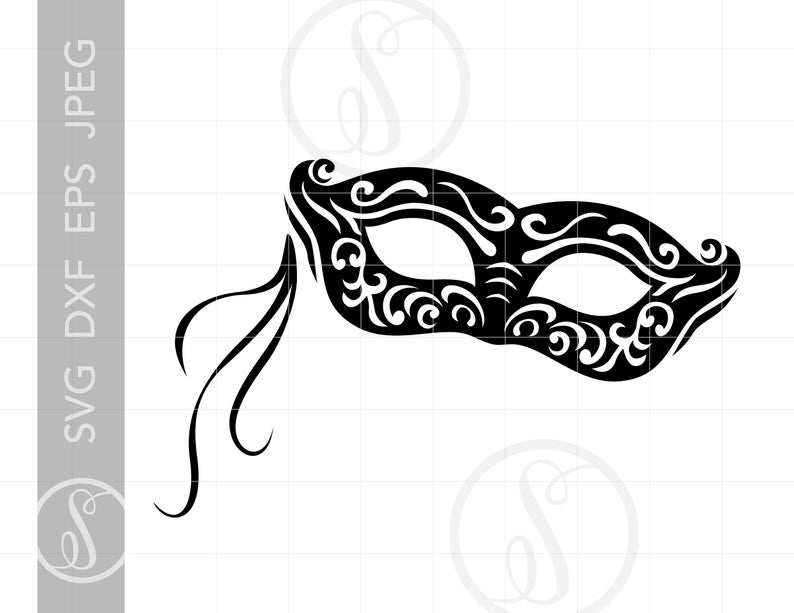 Mask clipart file. Svg download masquerade silhouette