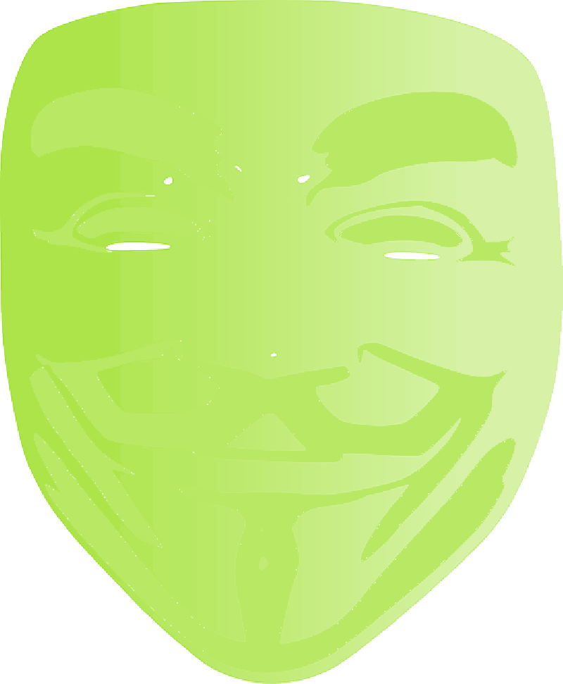mask clipart green