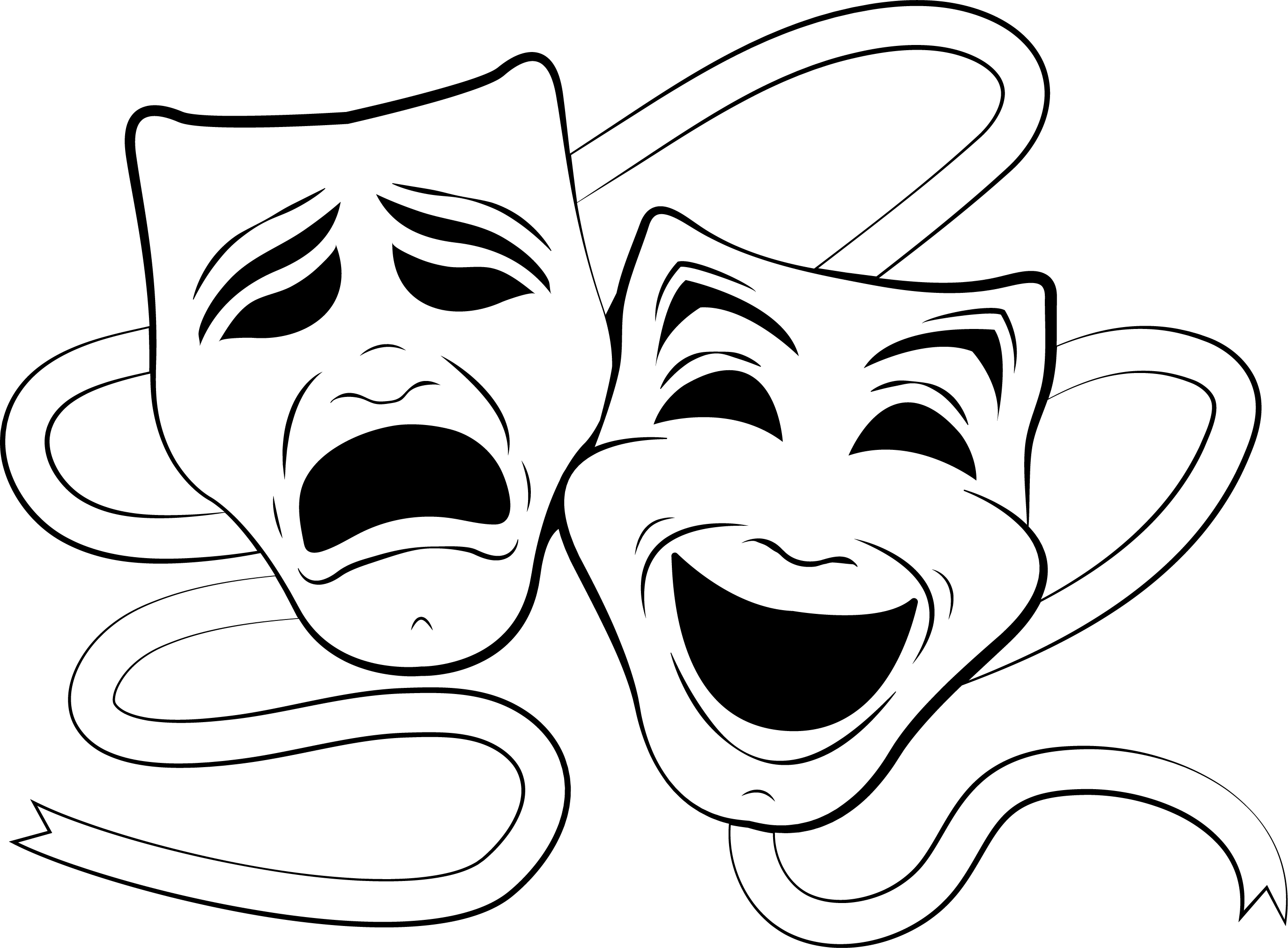 mask clipart musical theatre