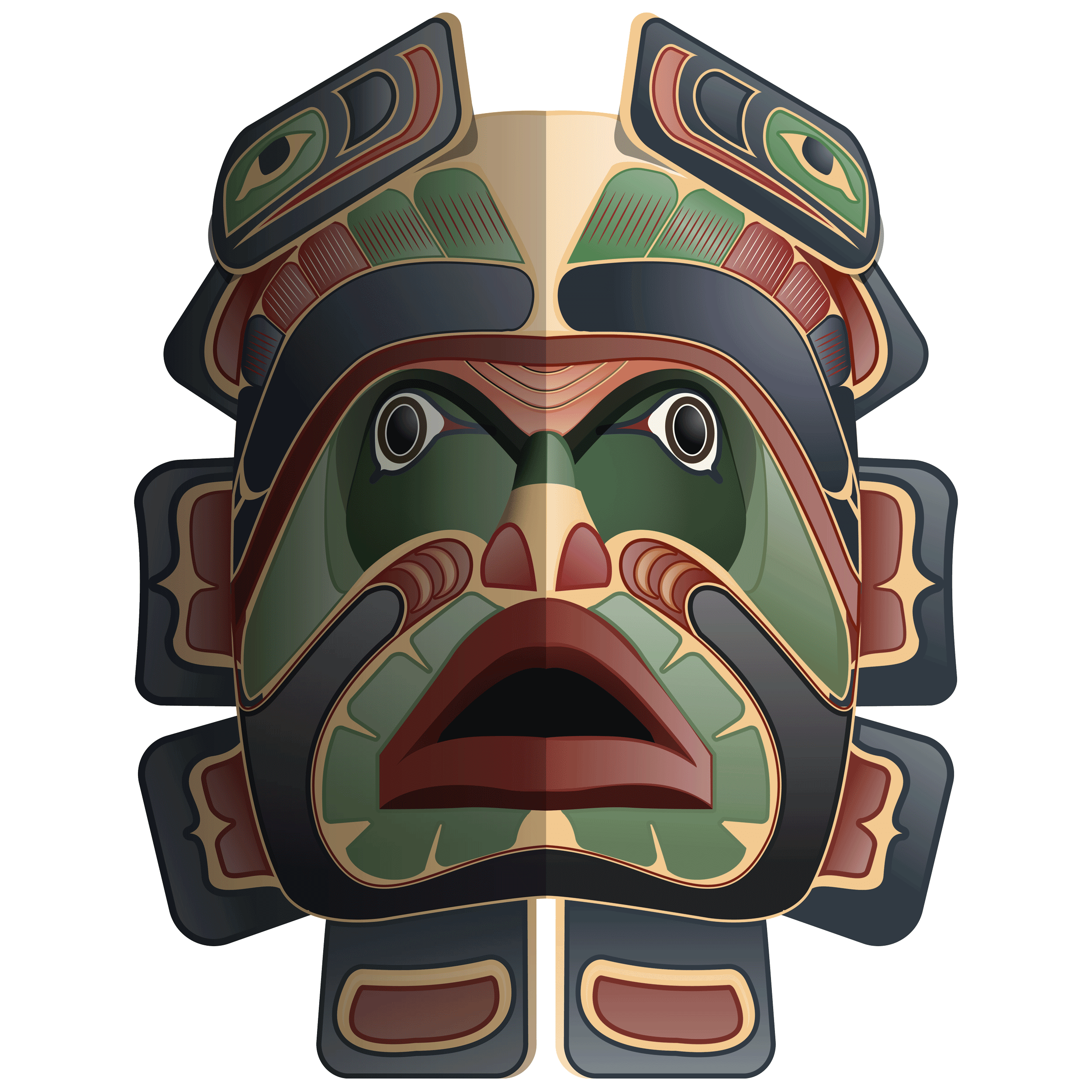 Masks clip art best. Mask clipart native american