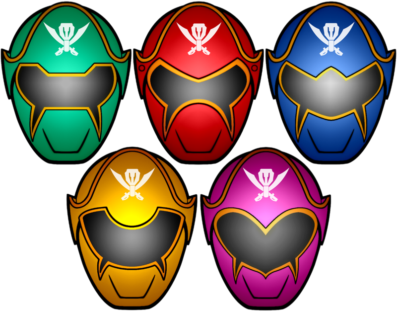 Red clipart power rangers. Super megaforce masks by