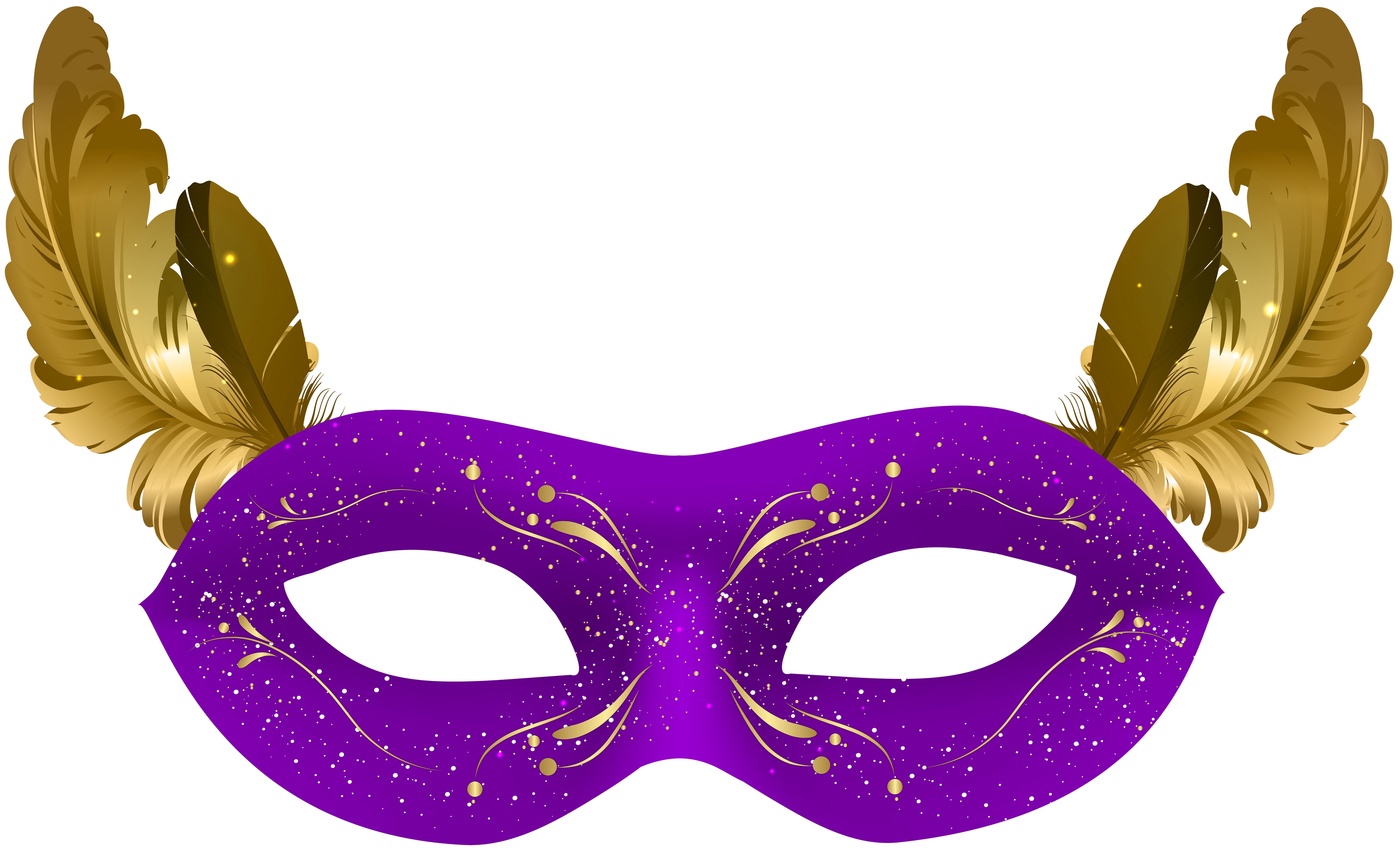 mask clipart purple