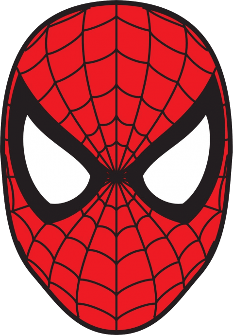 mask clipart spider man