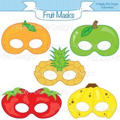 mask clipart strawberry