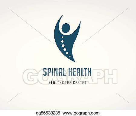 Massage clipart chiropractic spine. Vector art back pain