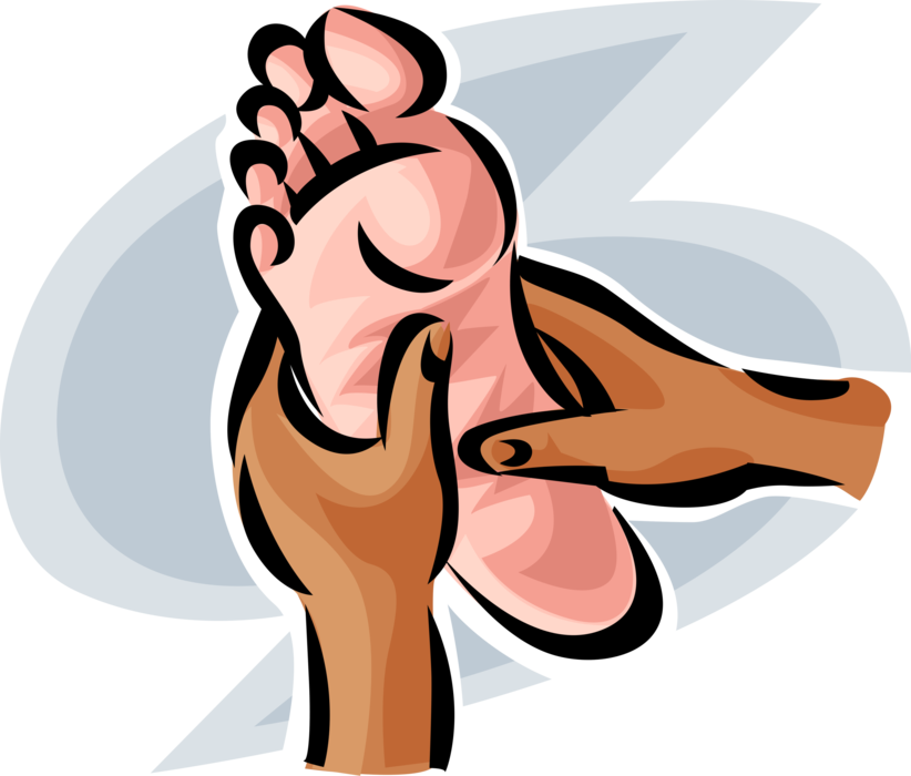 massages clipart foot rub