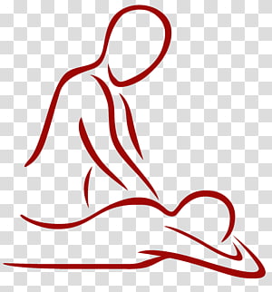 massage clipart red