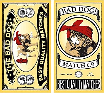 Match clipart bad thing. Homart dog matches box
