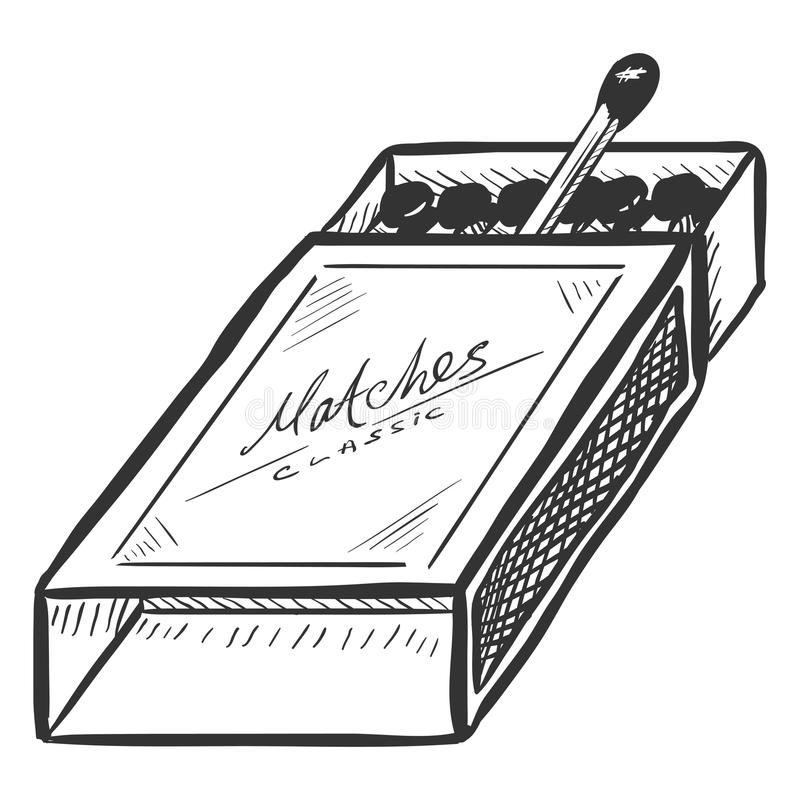 match clipart black and white