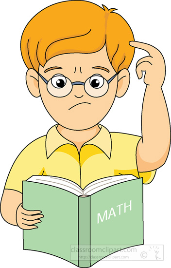 math clipart boy