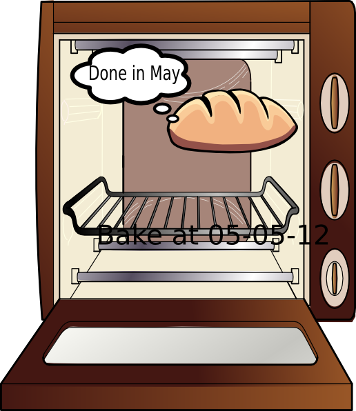 Bun baby clip art. Oven clipart bread oven