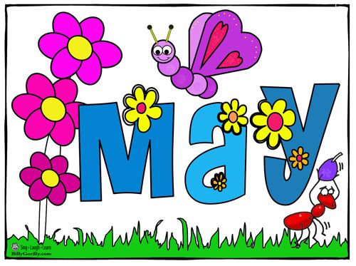 may clipart word