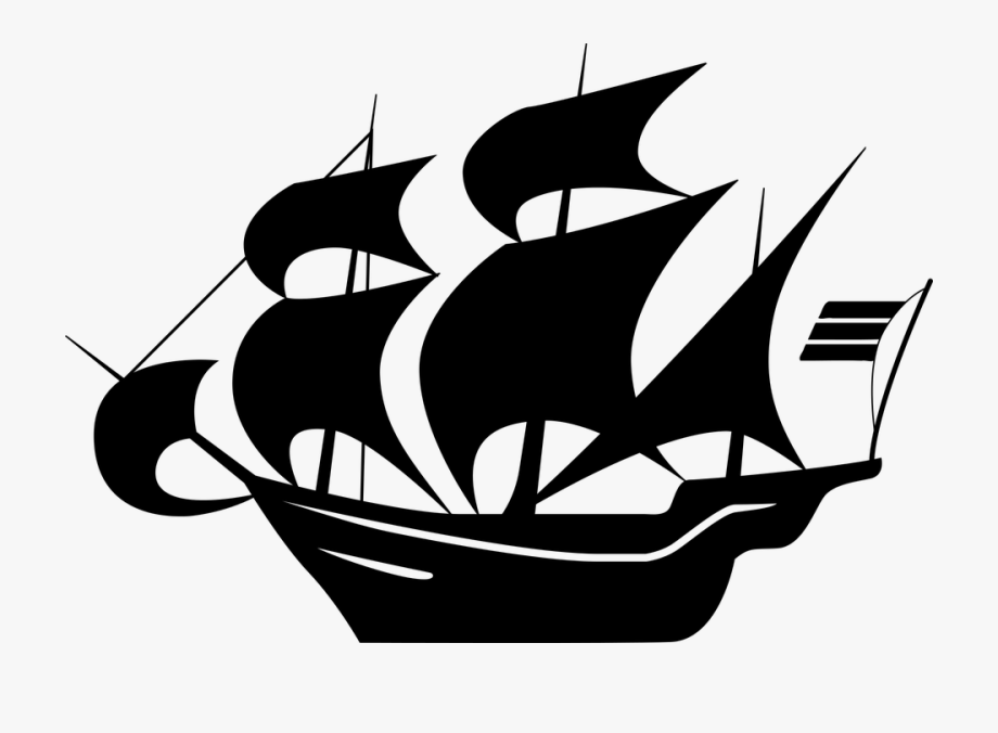 Mayflower clipart explorer ship. Voyage sail clip art
