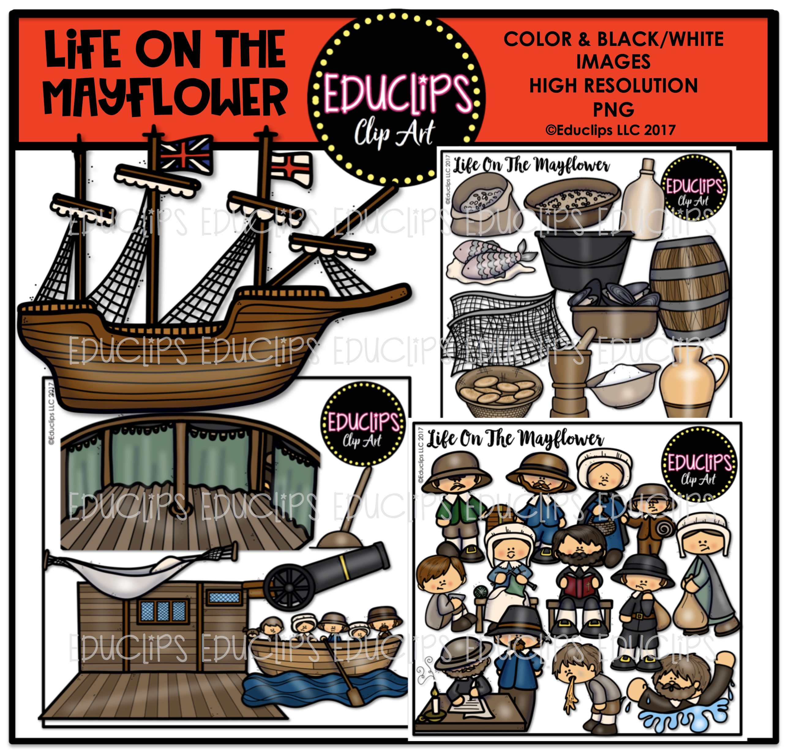 Thanksgiving clip art big. Pilgrim clipart mayflower compact