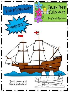 Clip art freebie by. Mayflower clipart fun