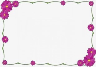 Mayflower clipart june flower. Border simple flowers png