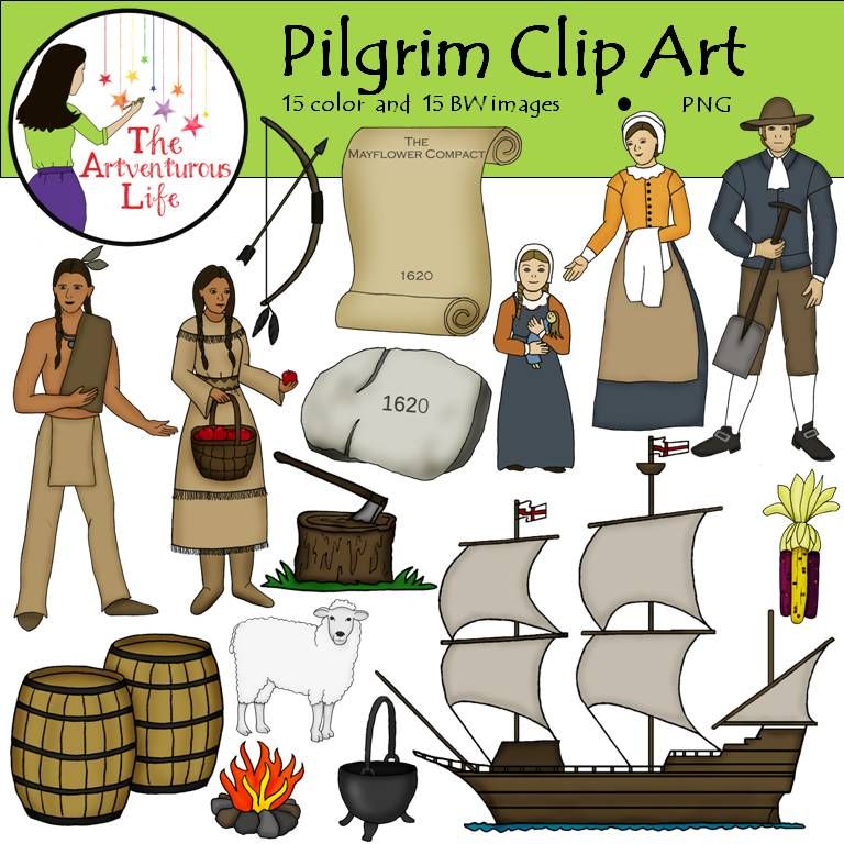 pilgrim clipart english colony