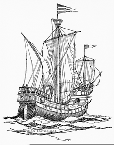 mayflower clipart ship spanish