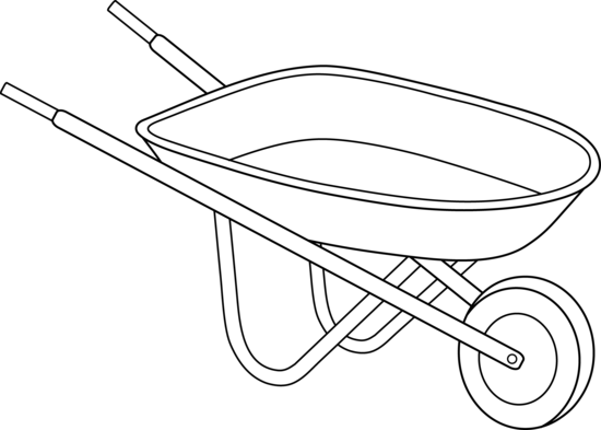 mayflower clipart wheelbarrow