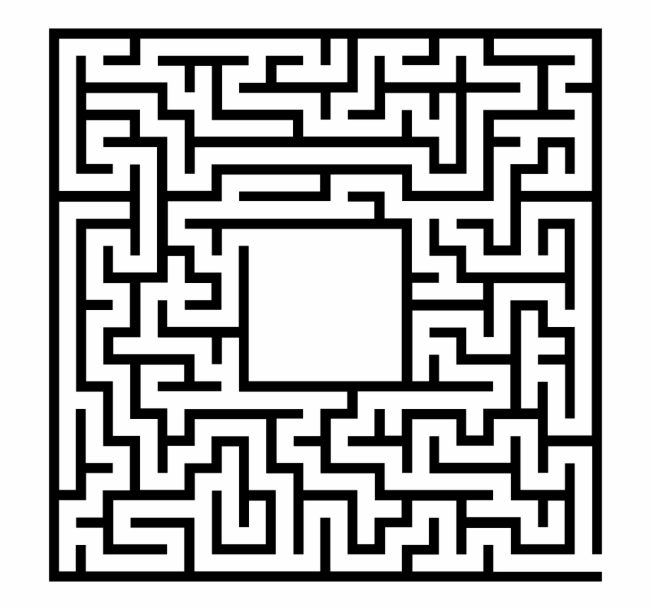 Maze clipart above. Square png free images