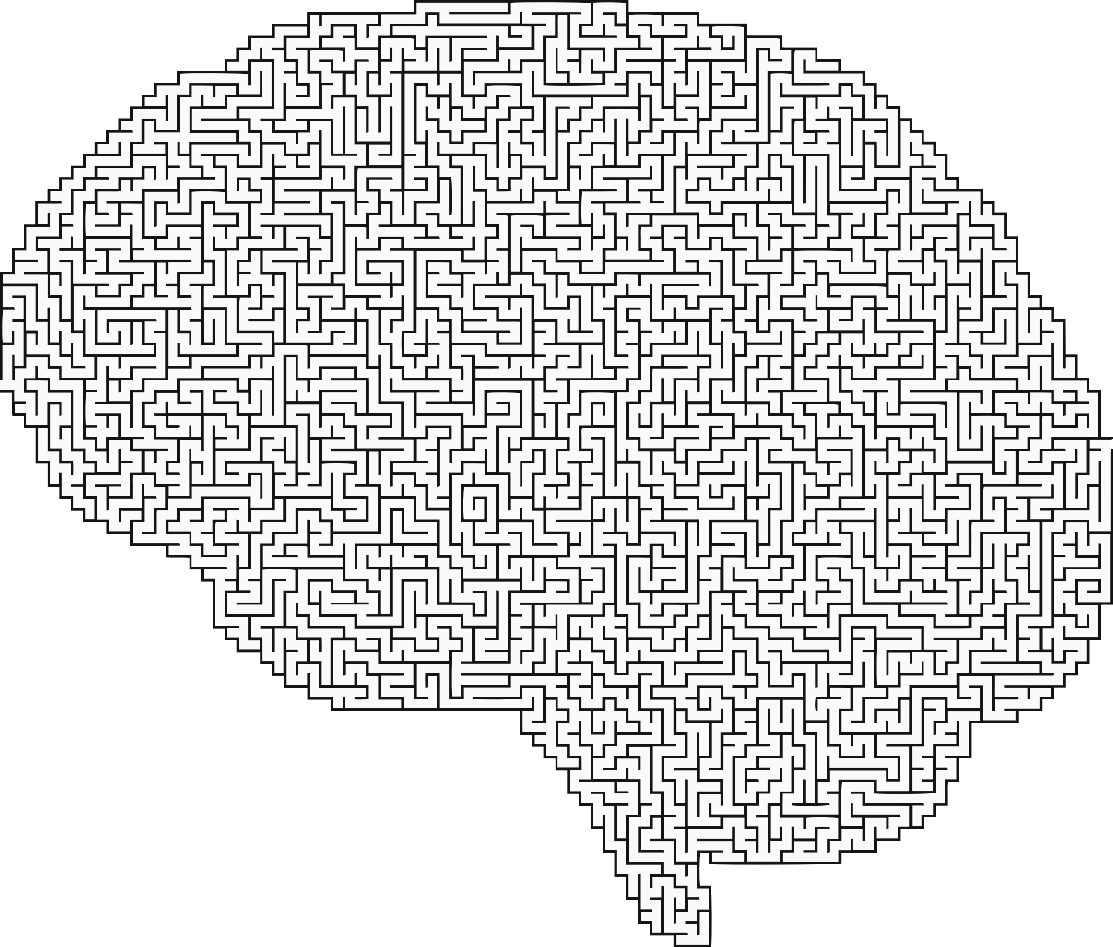maze clipart brain