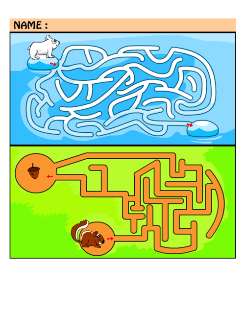 maze clipart brain teaser