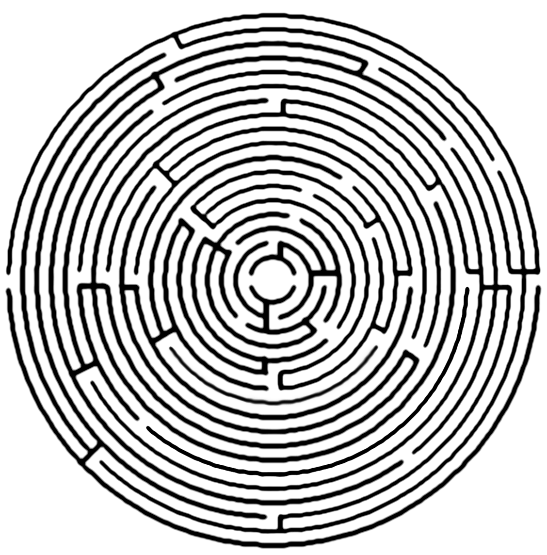 maze clipart circle