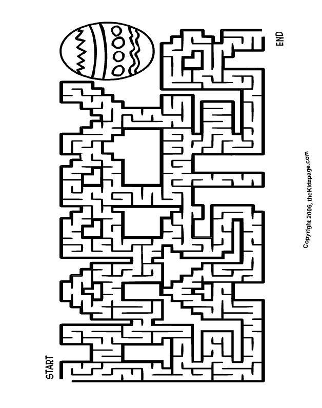 maze clipart coloring sheet