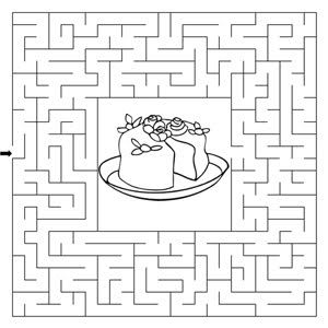 maze clipart colouring page