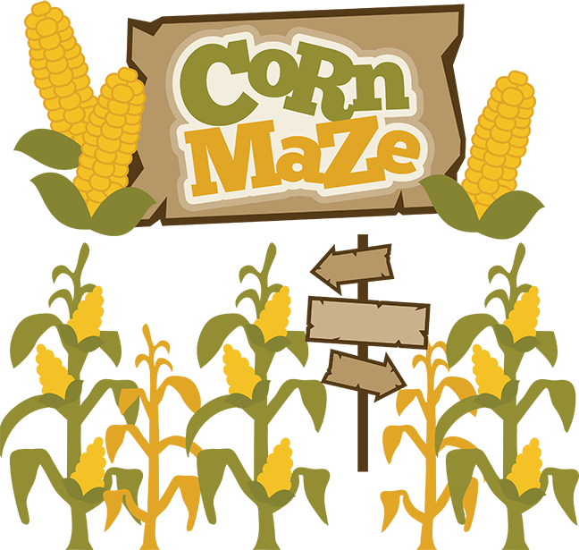 maze clipart corn farm