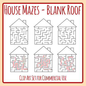 maze clipart house