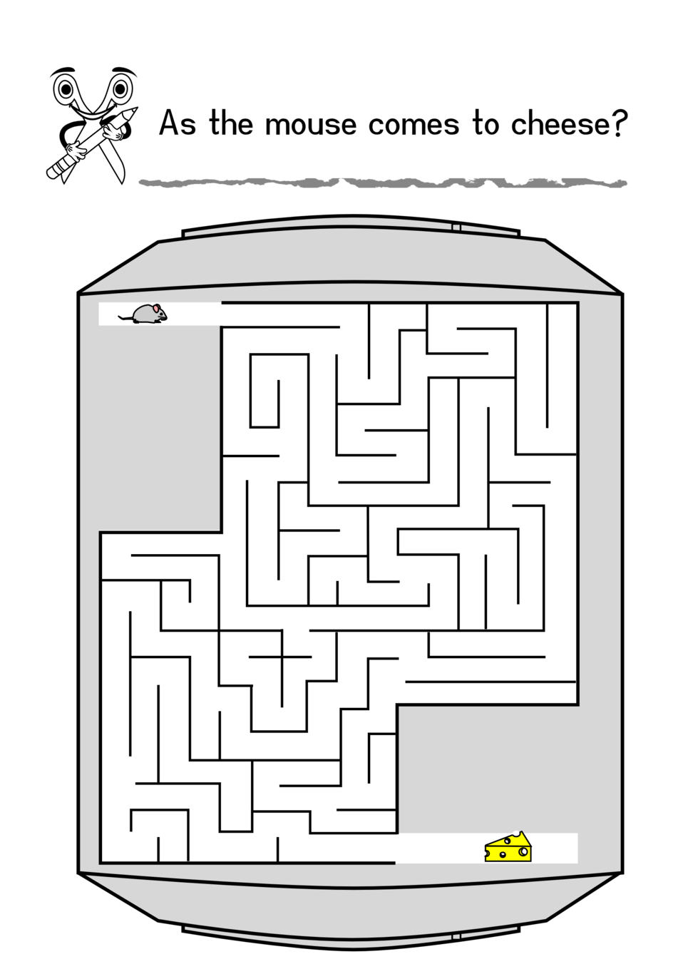 Maze clipart mouse. Public domain clip art