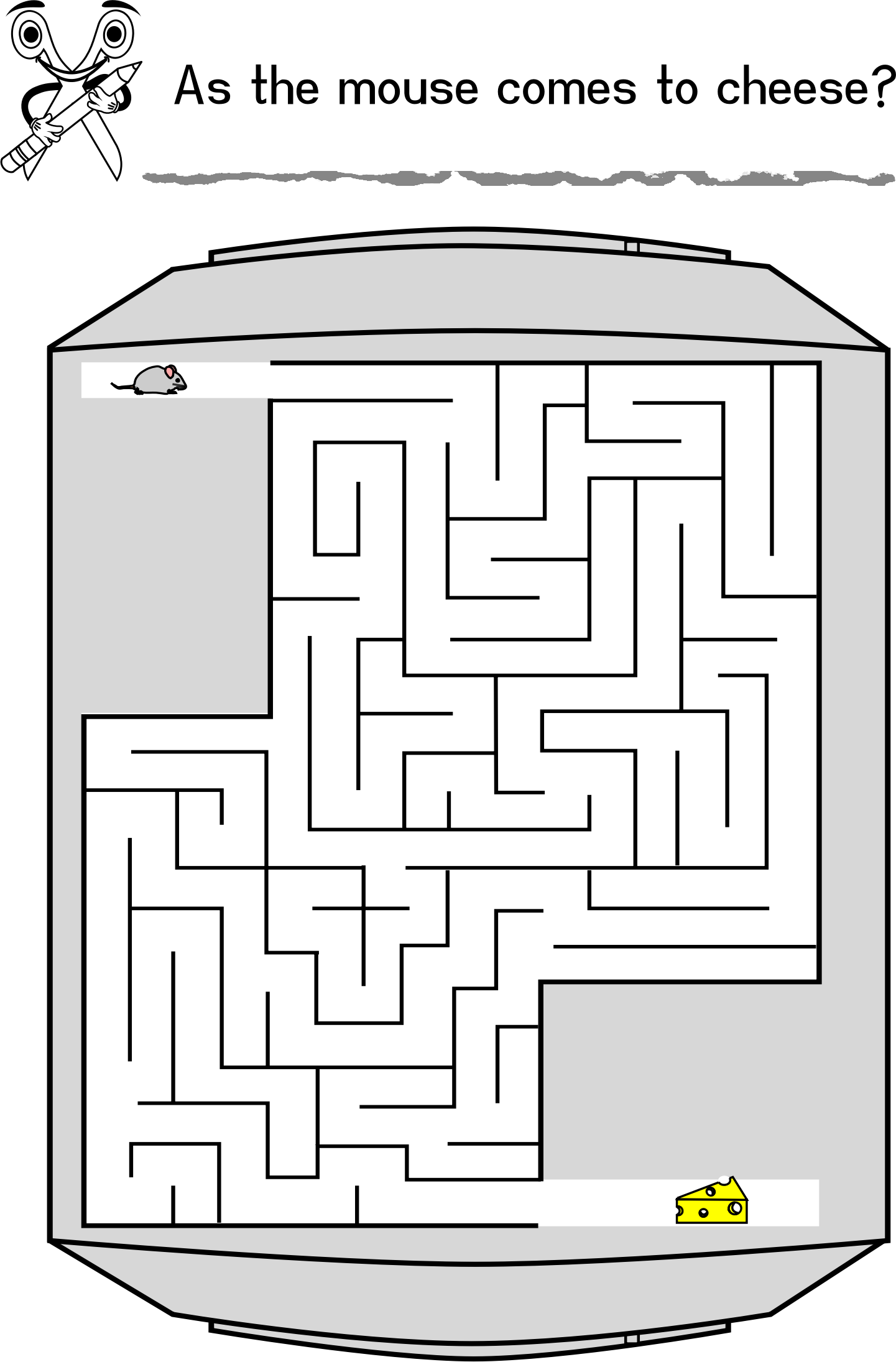 Cb boring day site. Maze clipart mouse